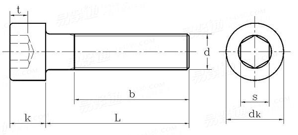 GB70.1-2000標準圓柱頭內六角螺絲國標號